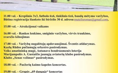 Prašome pasidalinti ir pakviesti savo draugus. Maloniai visų lauksime.