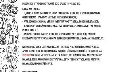 Kviečiame įsijungti į Socialinio verslo akseleratorių