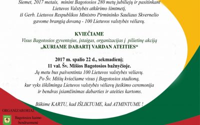 Bagotosios pilietinė akcija „Kuriame dabartį vardan ateities”