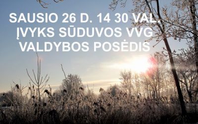 Šaukiamas valdybos posėdis