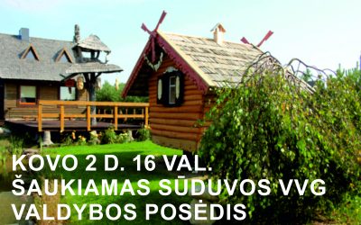 Šaukiamas valdybos posėdis