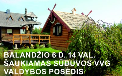 Šaukiamas valdybos posėdis