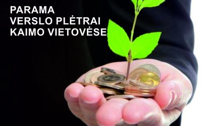 Verslo kūrimui ir plėtrai kaime – 19,4 mln. eurų