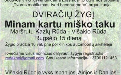 Sūduvos VVG organizuoja dviračių žygį