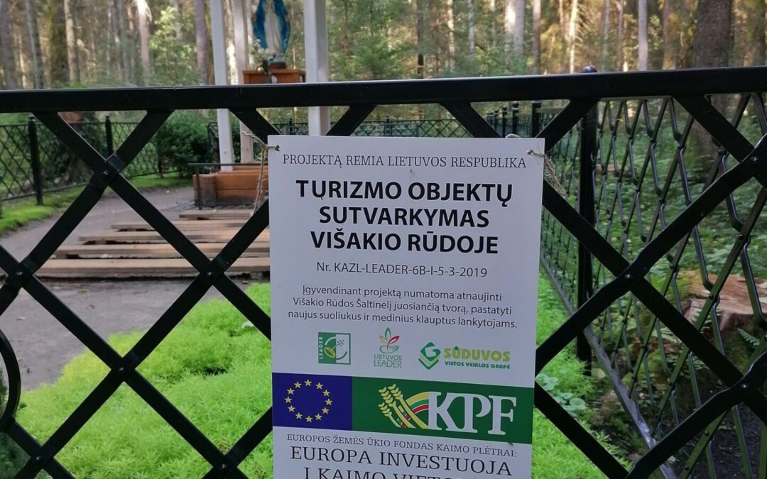 Višakio Rūdos kaimo bendruomenės projekto „Turizmo objektų sutvarkymas Višakio Rūdoje“ Nr. KAZL-LEADER-6B-I-5-3-2019 įgyvendinimas
