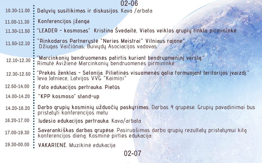 TARPTAUTINĖ KONFERENCIJA                     “KPP KOSMOSAS”