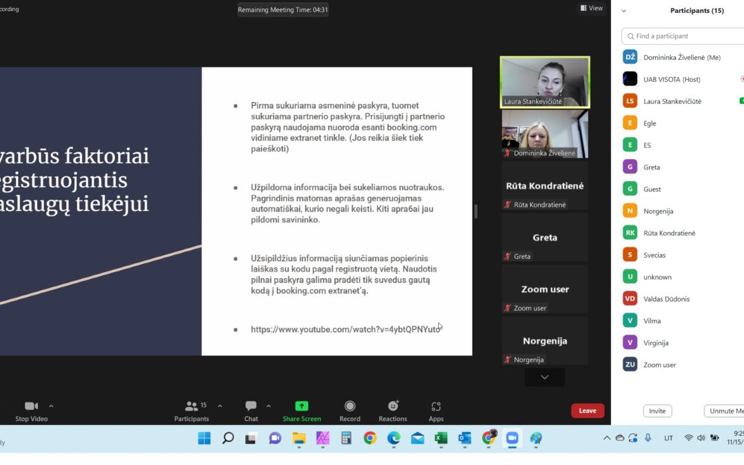 VšĮ Kazlų Rūdos turizmo ir verslo informacijos centro projekto „Socialinio verslo galimybės plėtojant turizmą Kazlų Rūdos savivaldybėje“ Nr. KAZL-LEADER-1C-M-12-2-2022/42VS-PV-22-1-03909-PR001 įgyvendinimas