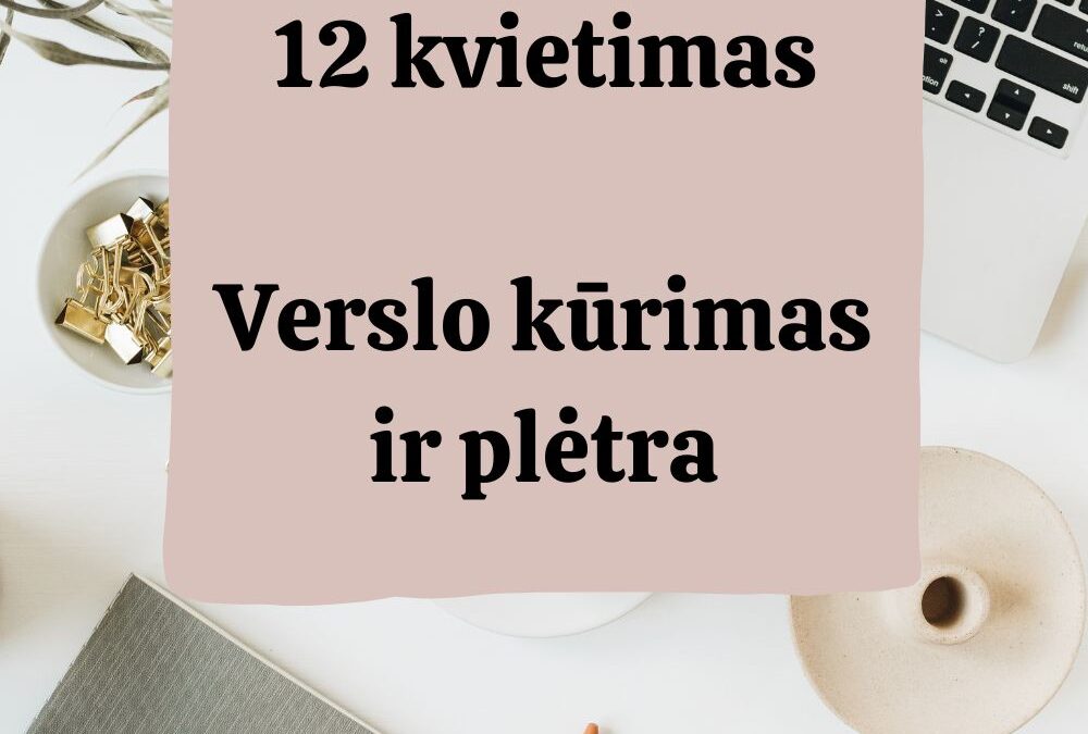Skalbiamas 12 kvietimas teikti projektų paraiškas (Verslo kūrimas ir plėtra)